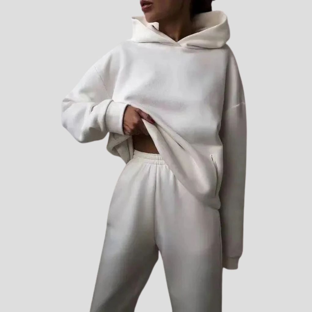 Louise | Women's Hoodie and Jogger Set Relaxed Lounge Wear