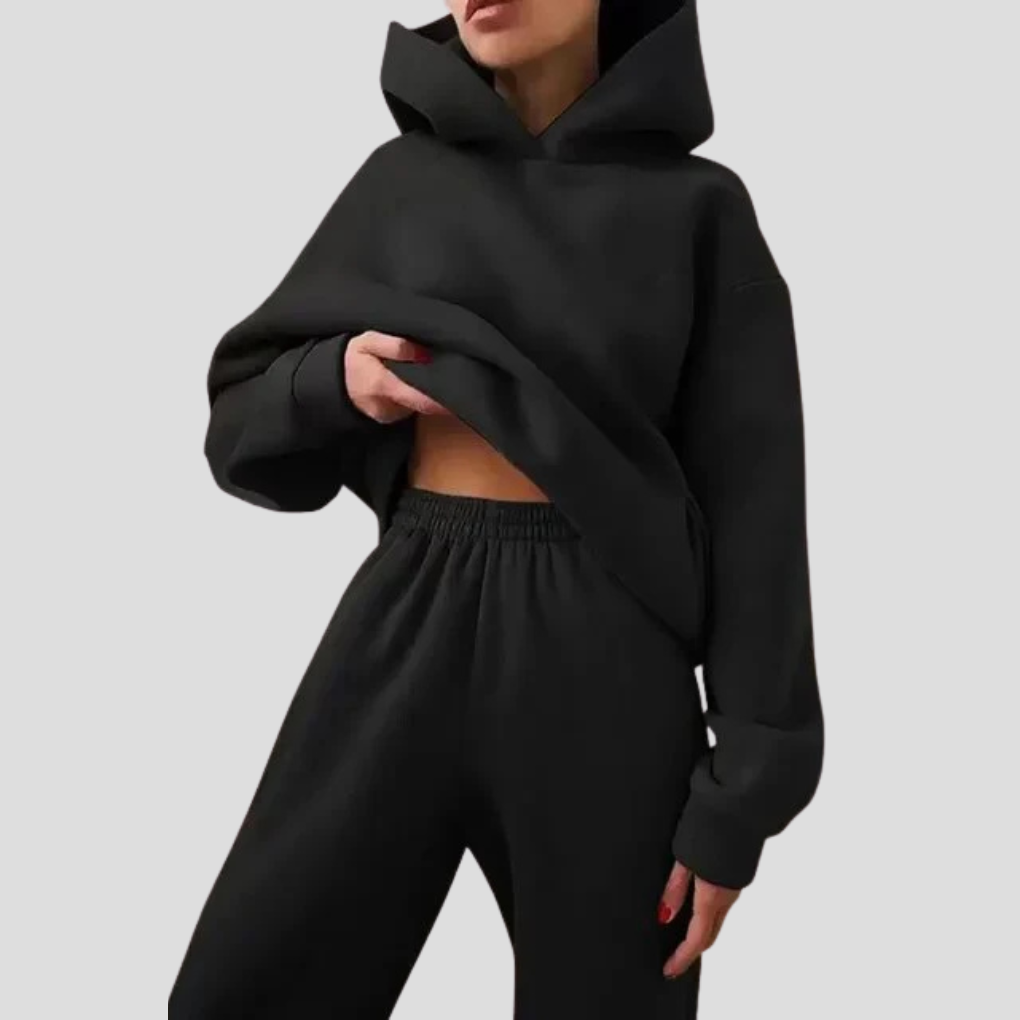 Louise | Women's Hoodie and Jogger Set Relaxed Lounge Wear