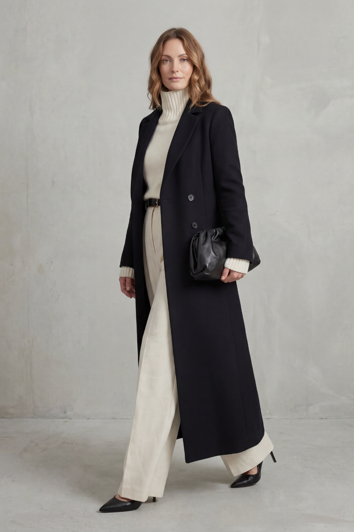 Valderine | Women's Tailored Fit Long Wool Coat
