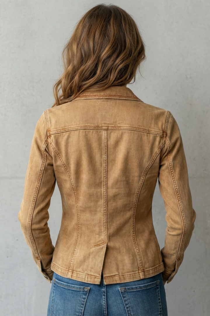 Valmira | Women's Sculpted Silhouette Denim Blazer