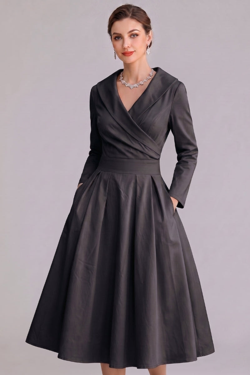 Yan | Women's Elegant Midi Dress