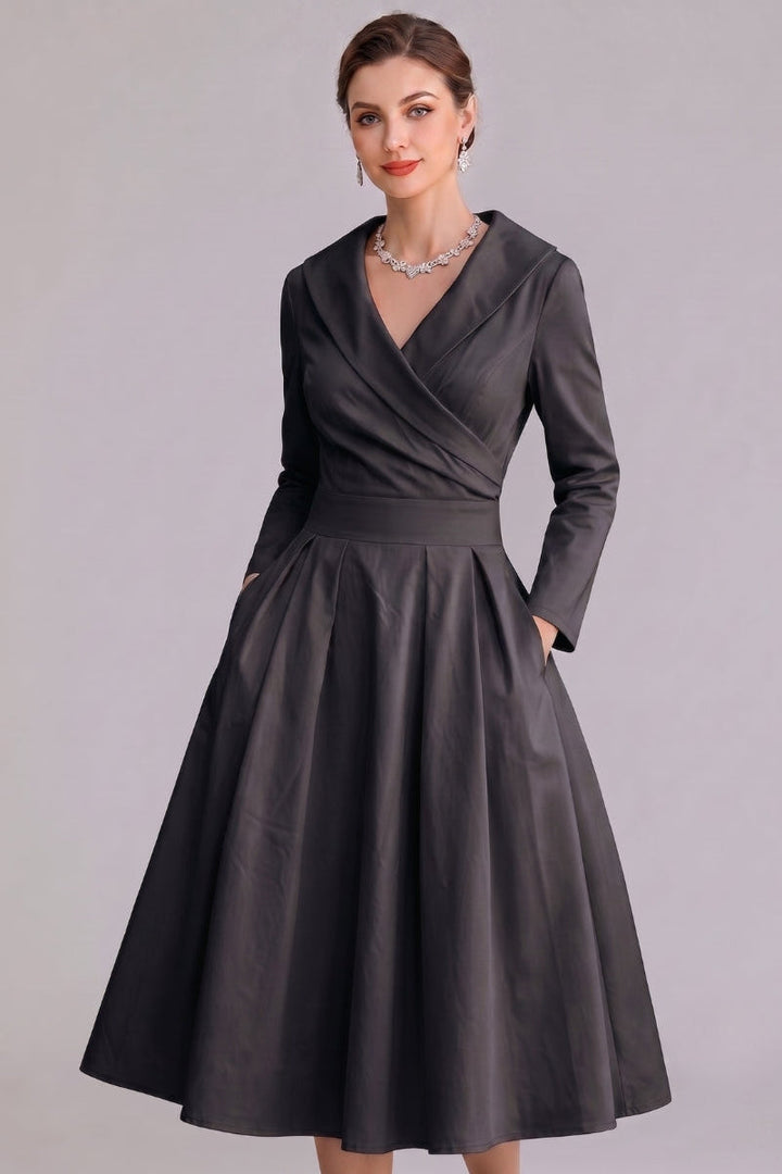 Yan | Women's Elegant Midi Dress