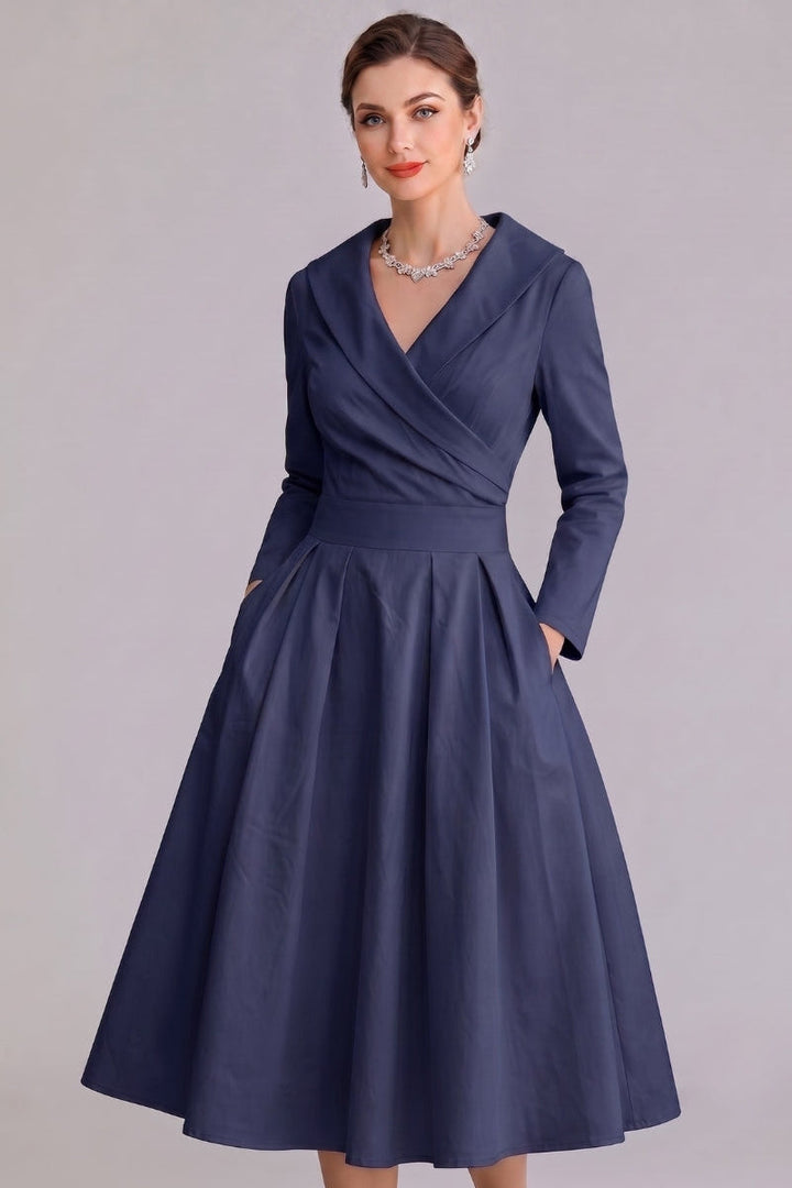 Yan | Women's Elegant Midi Dress