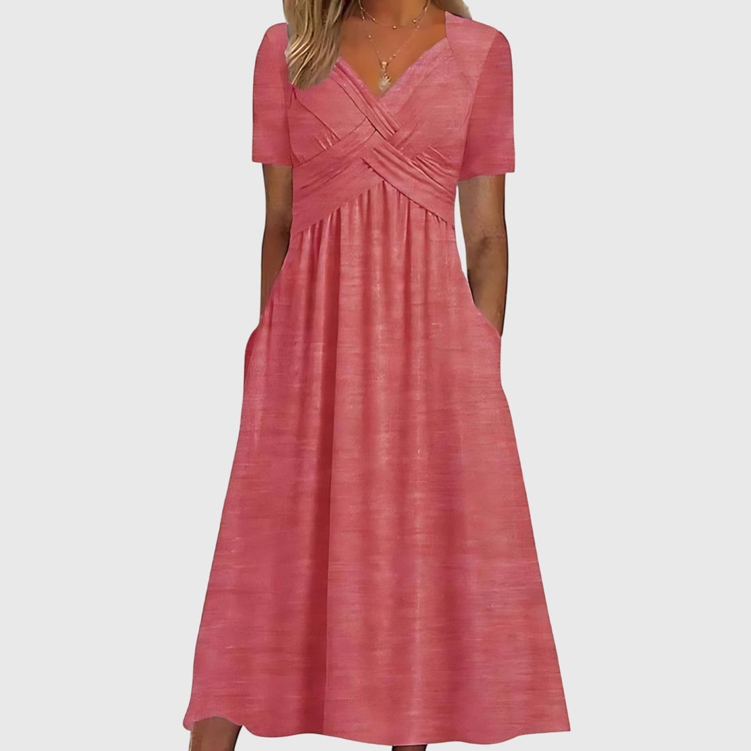Viola | Women's Midi Dress with Tummy Control