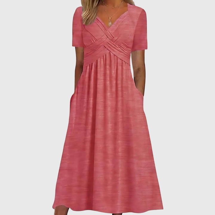 Viola | Women's Midi Dress with Tummy Control