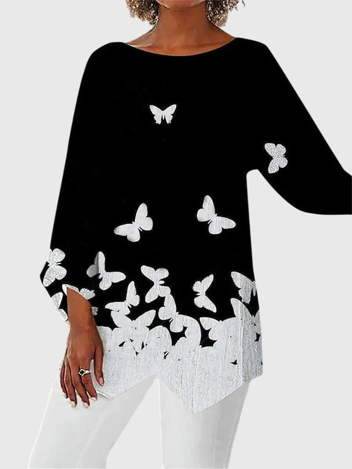 Alayah | Women's Elegant Crew Neck Top