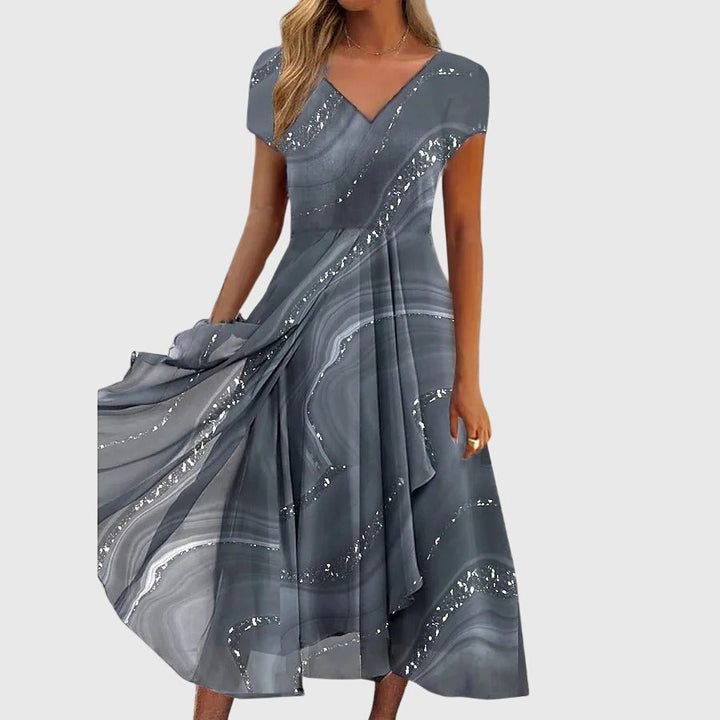 Aubrielle | Women's Flowing Midi Dress
