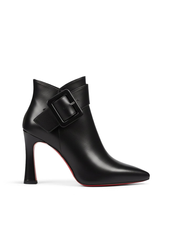 Lia – Leather Buckle Boots