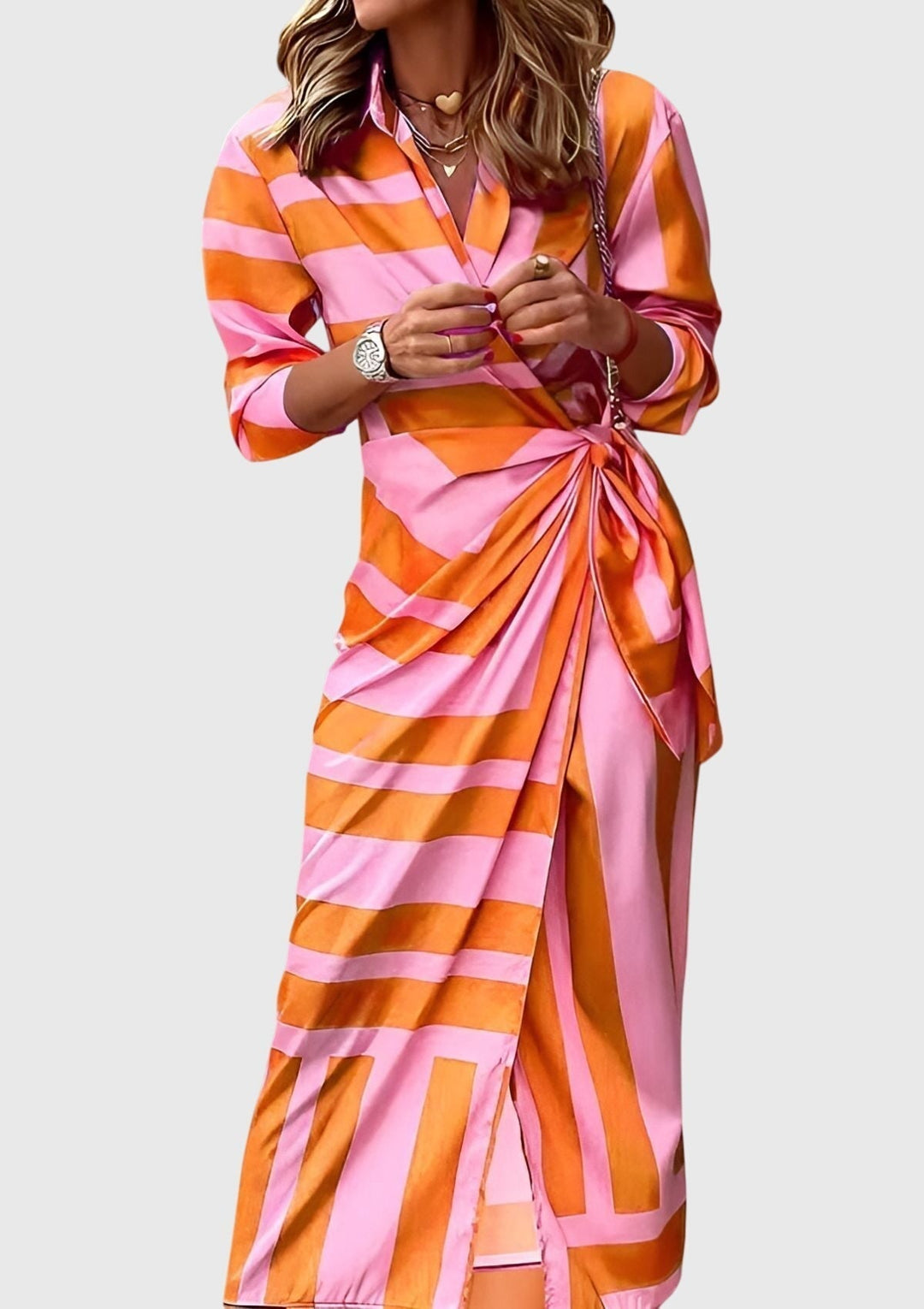 Everly | Women's Elegant Wrap Dress With Print