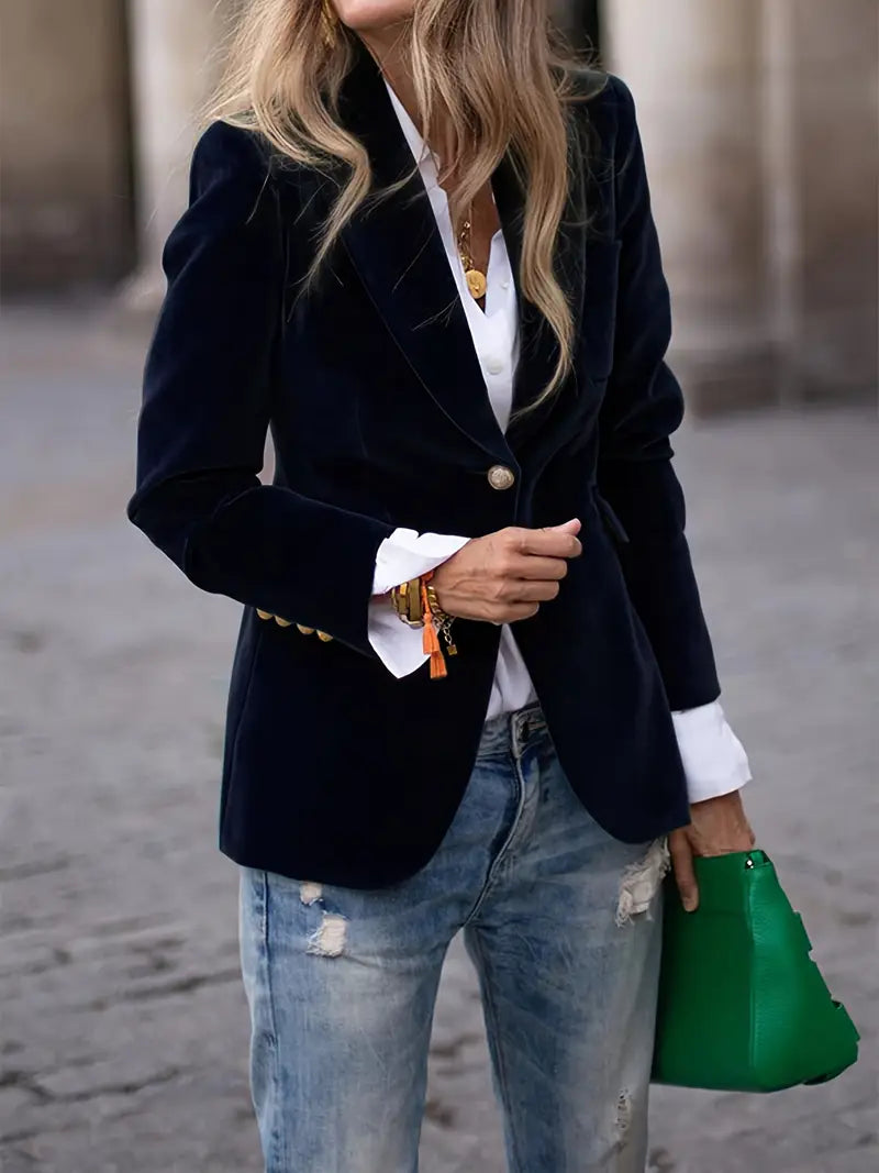 Carole | Women's Luxurious Velvet Blazer
