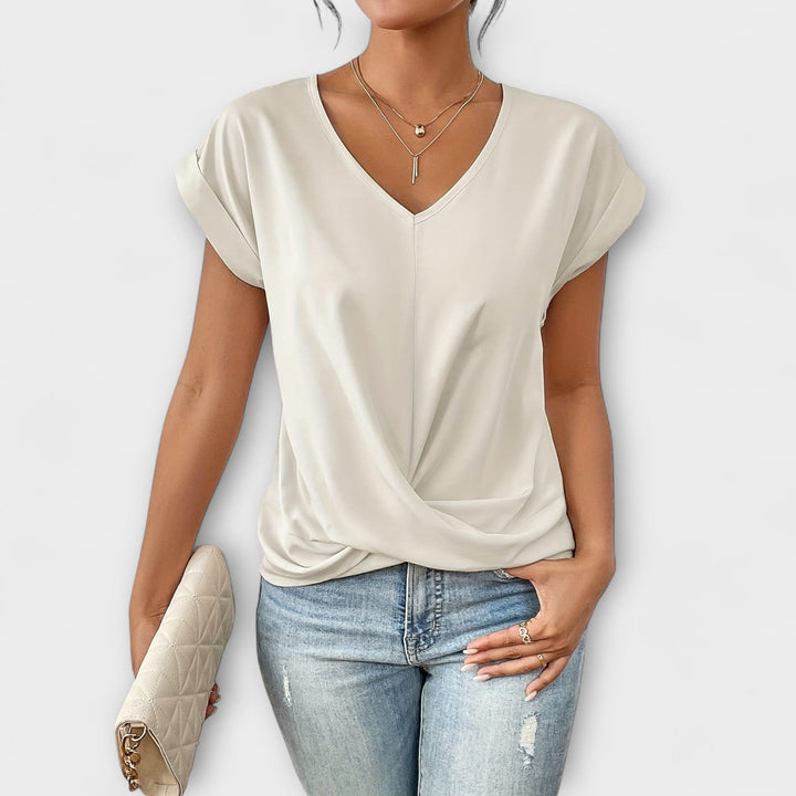 Carlinda | Women's Elegant V-Neck Top