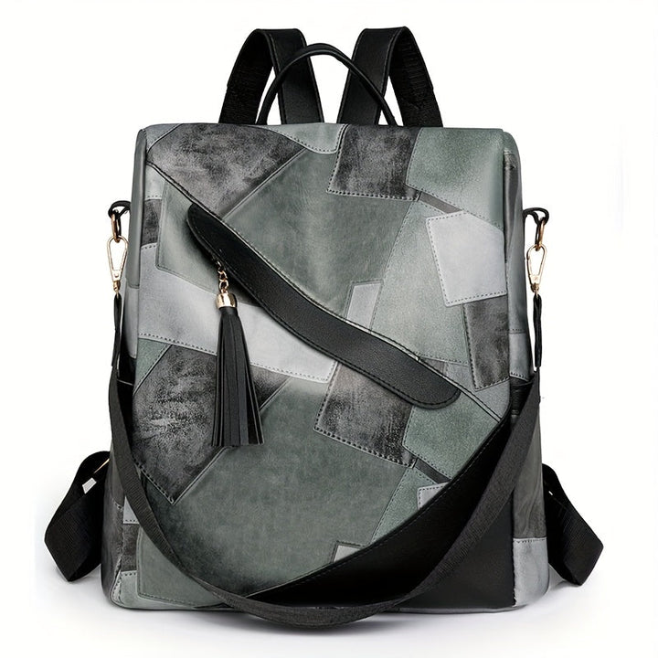 Reagan - Anti-Theft Plaid Backpack