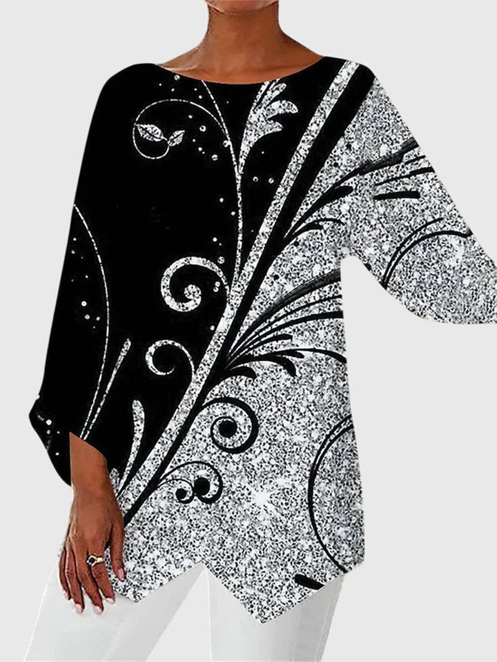 Alayah | Women's Elegant Crew Neck Top