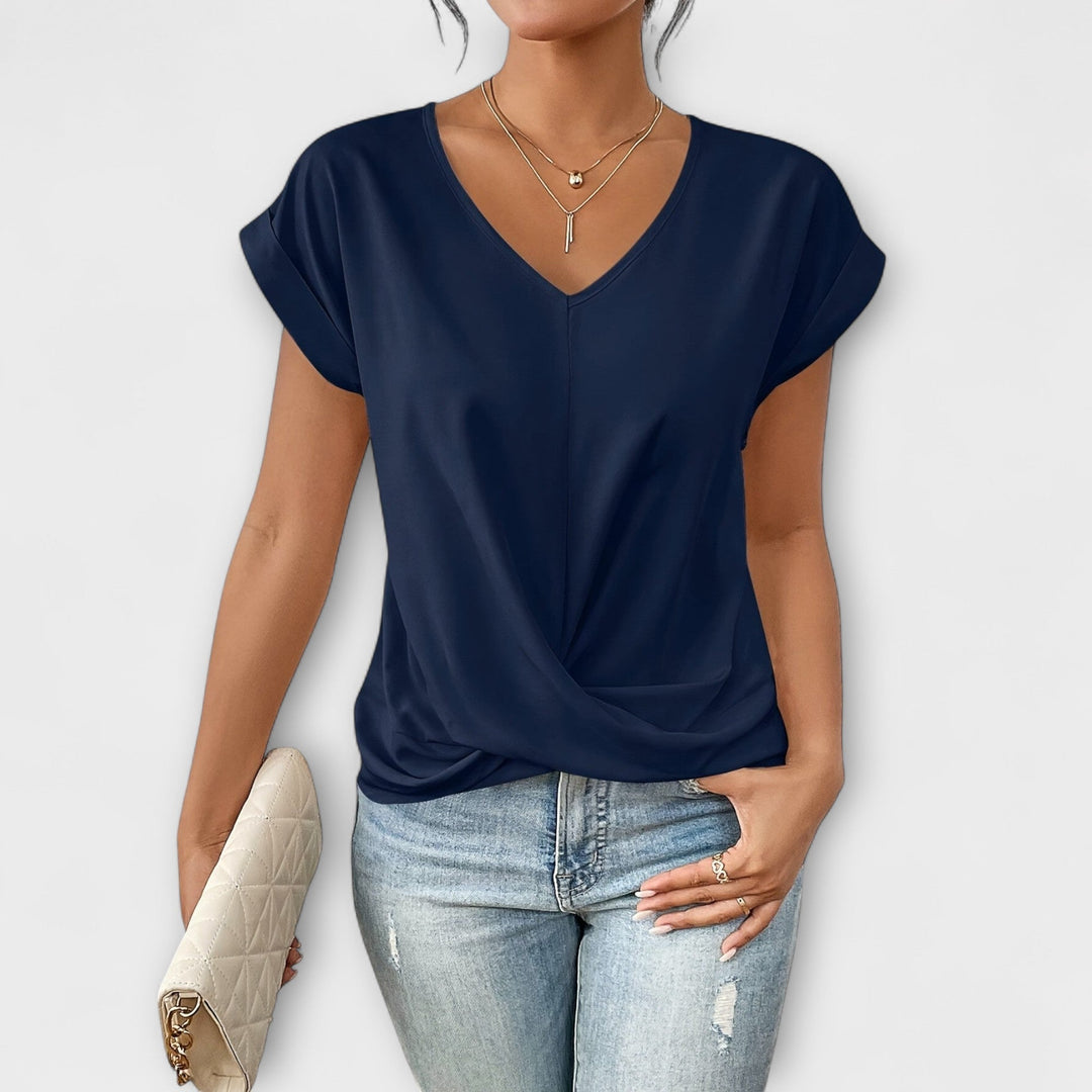 Carlinda | Women's Elegant V-Neck Top