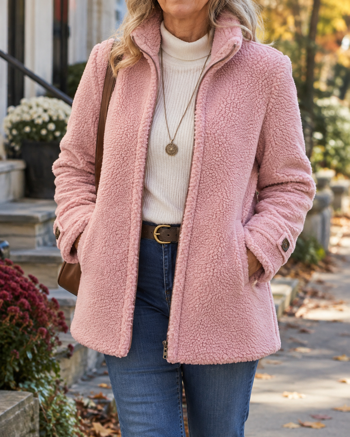 Rebecca Cozy Stand-Collar Jacket