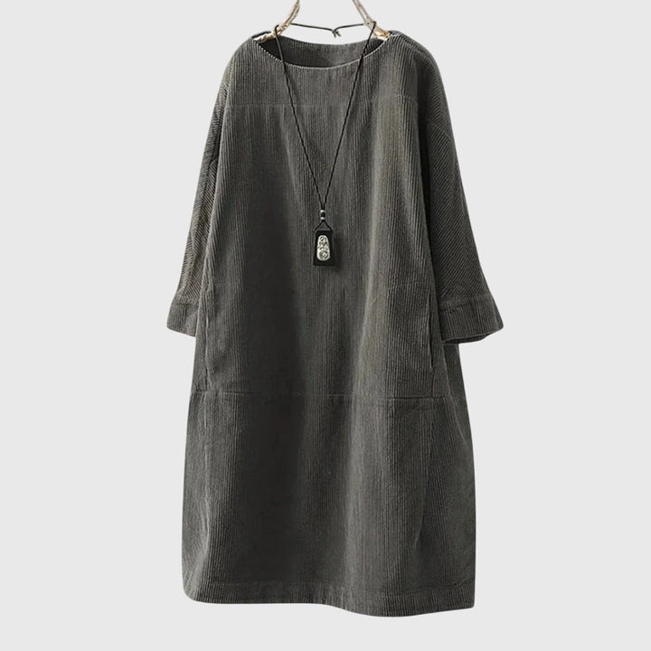 Grace | Women's Relaxed Corduroy Midi Dress
