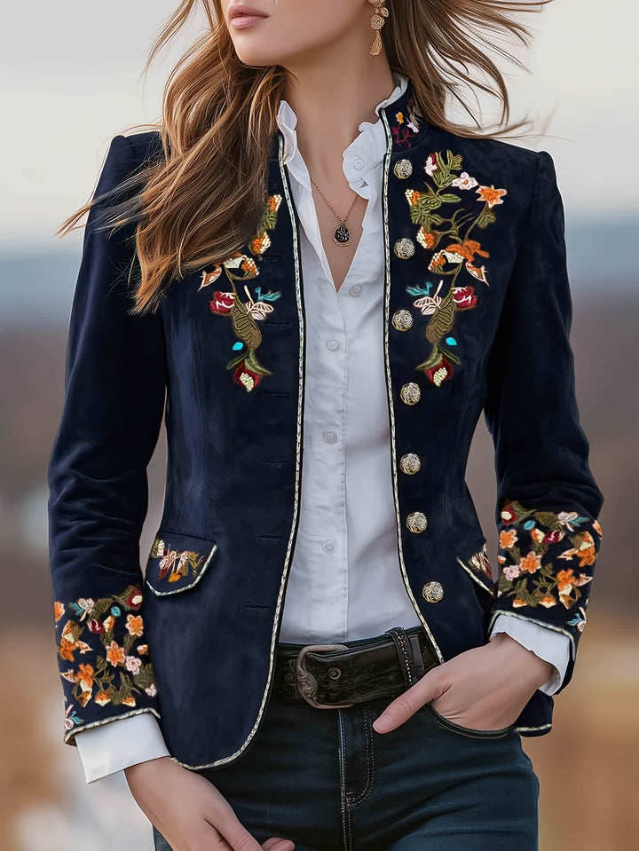 Rosalie | Embroidered Floral Blazer