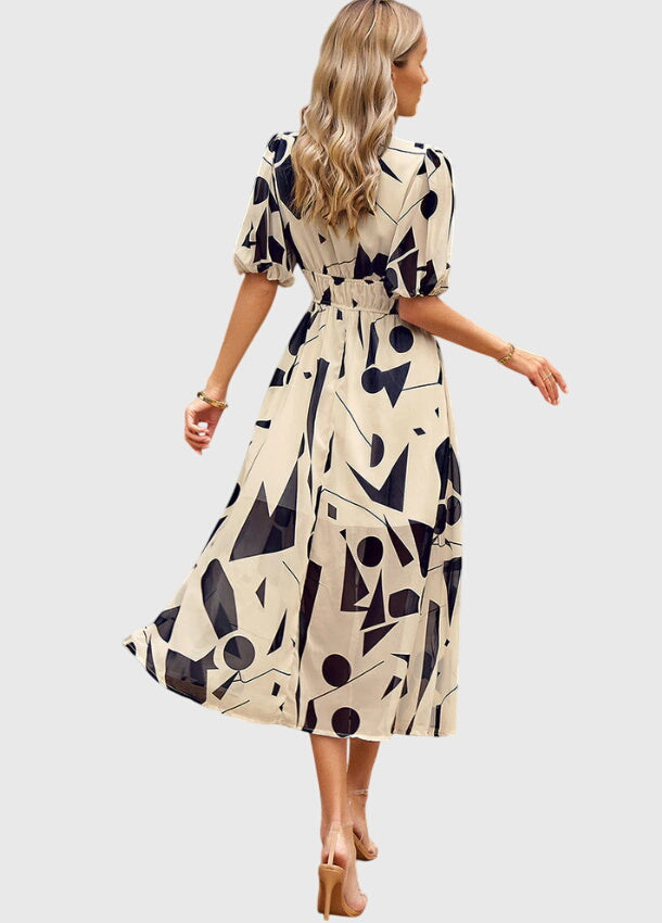 Merlin | Women's Flattering Floral Midi Dress