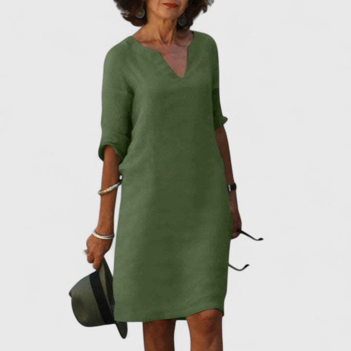 Taylor | Women's Comfortable V-Neck Dress