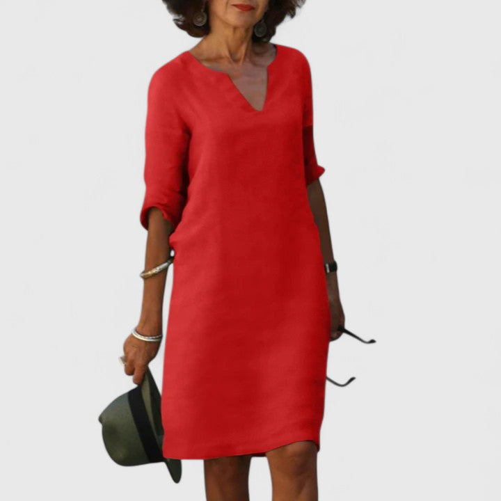 Taylor | Women's Comfortable V-Neck Dress