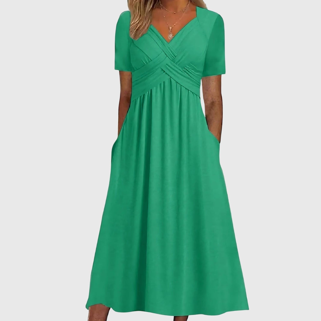 Viola | Women's Midi Dress with Tummy Control