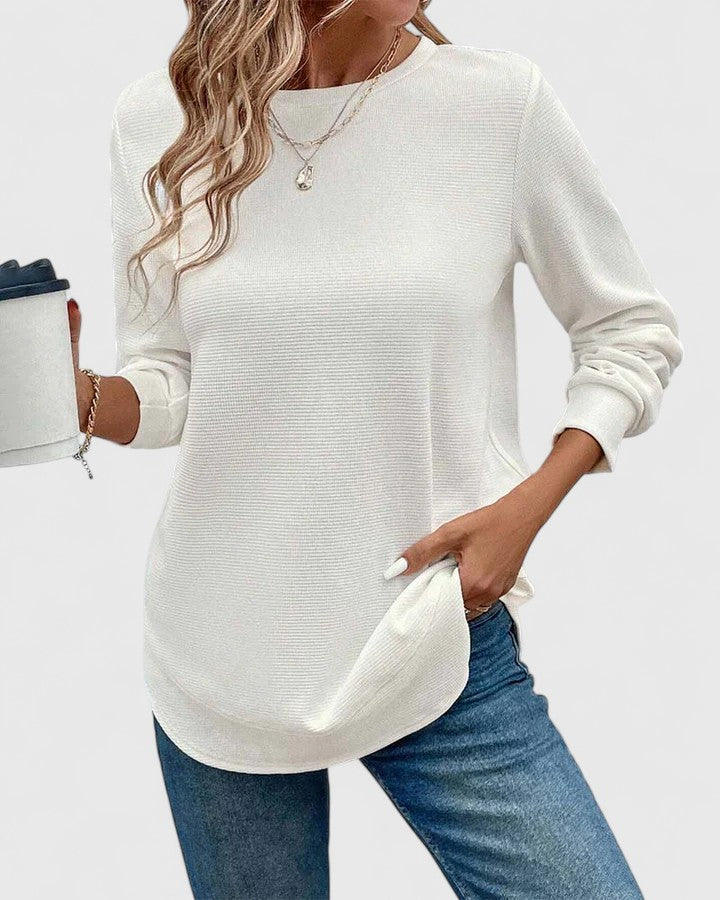 Nadyalyn | Women's Elegant O-Neck Long Sleeve