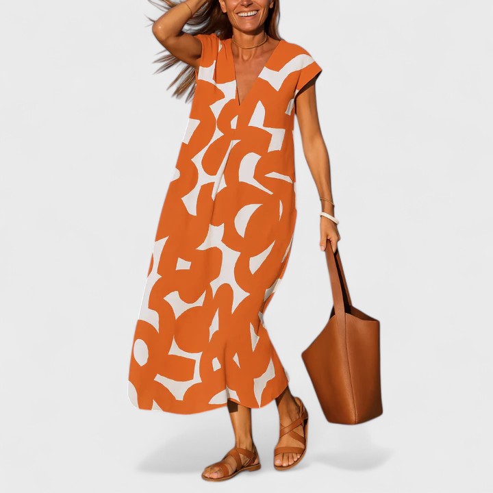 Valery | Women's Flowing V-Neck Dress
