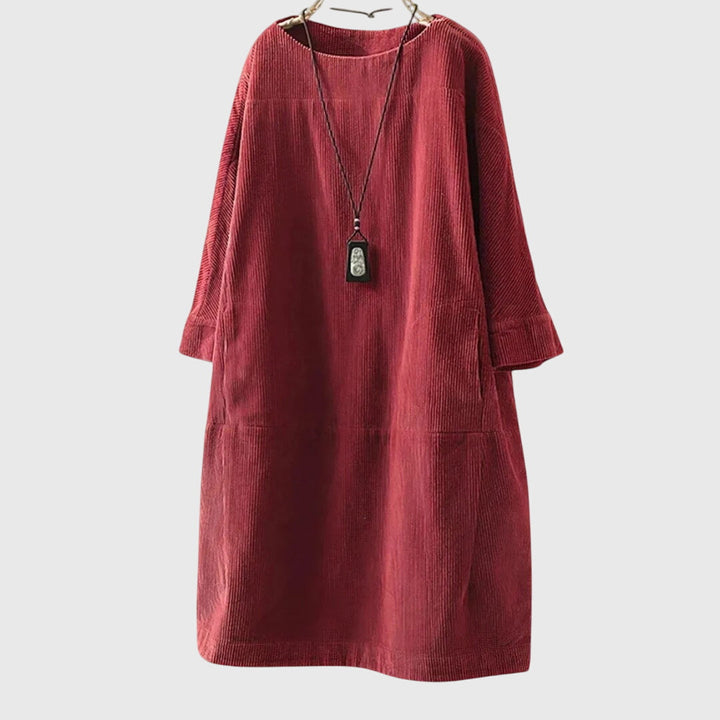Grace | Women's Relaxed Corduroy Midi Dress