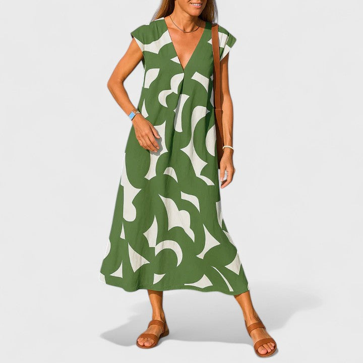 Valery | Women's Flowing V-Neck Dress