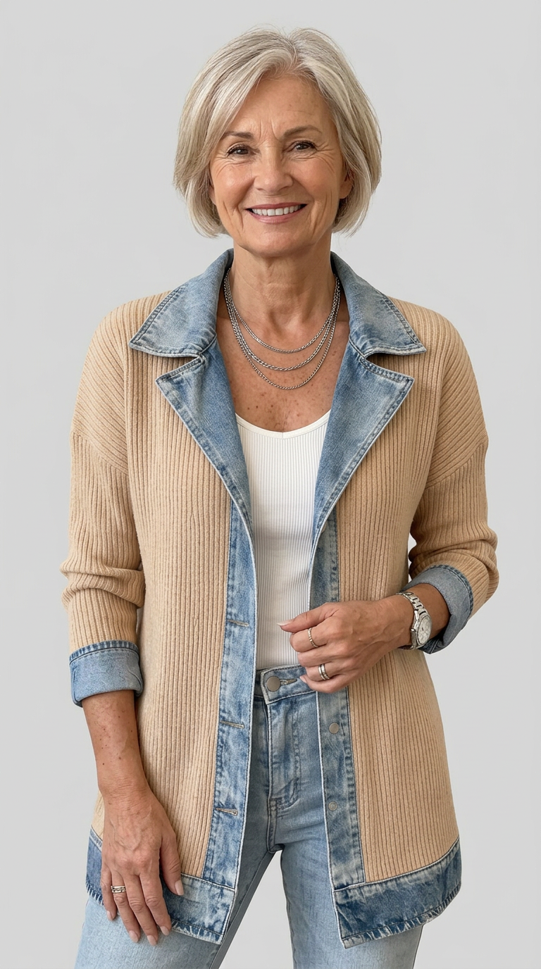 Mixed Denim Jacket
