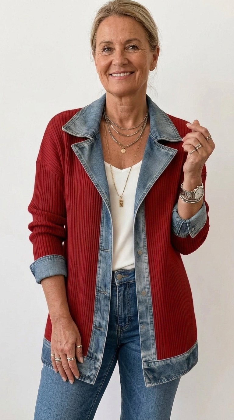 Mixed Denim Jacket