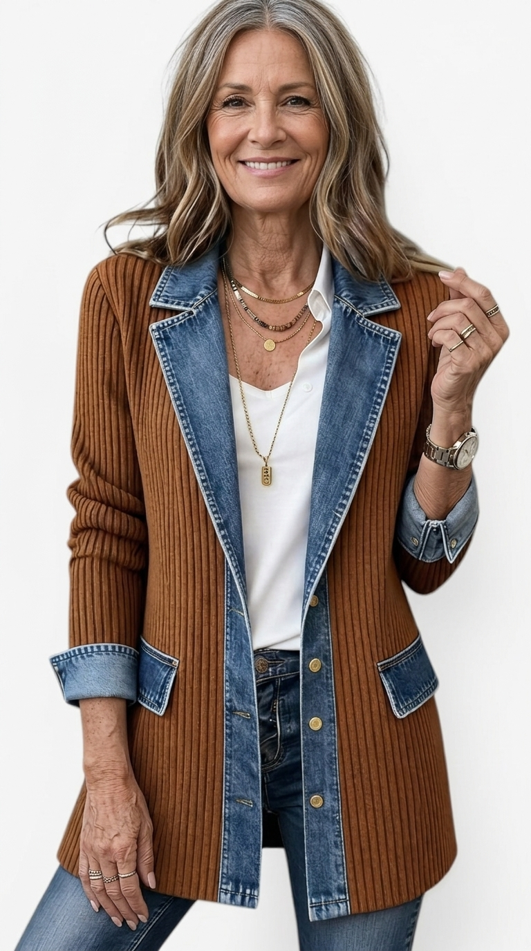 Mixed Denim Jacket
