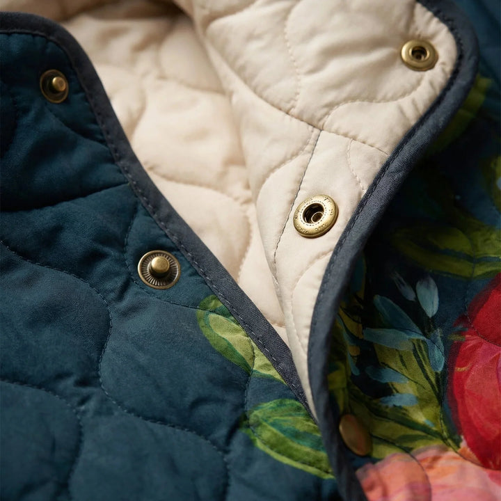 Jasmin | Floral Print Quilted Jacket