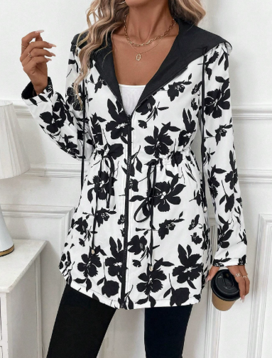 Aleah | Women's Leopard Print Reversible Coat