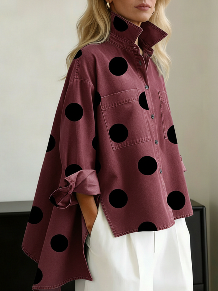 Gianna - Polka Dot Overshirt