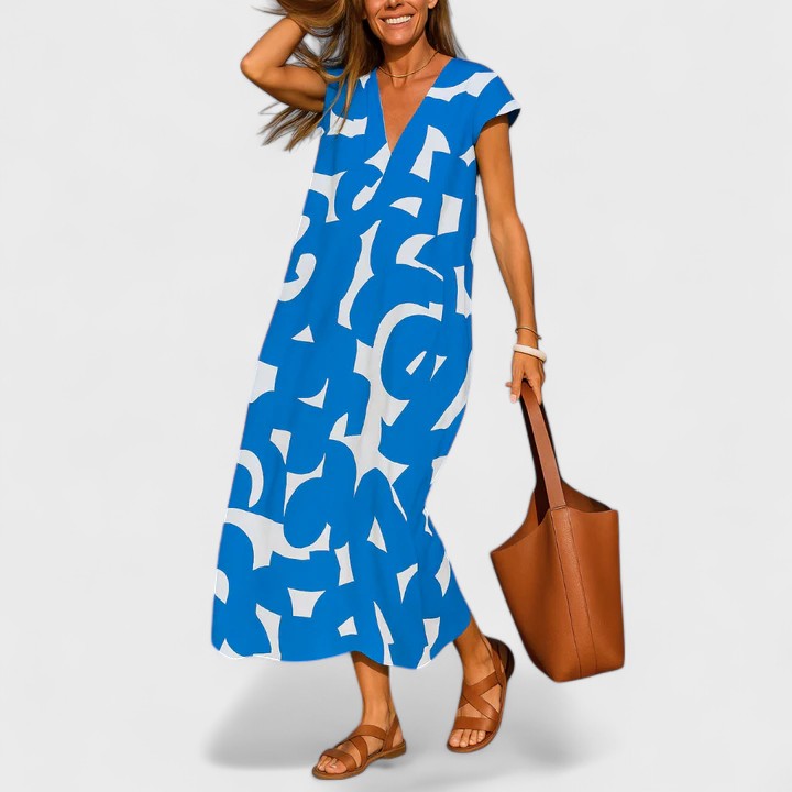 Valery | Women's Flowing V-Neck Dress