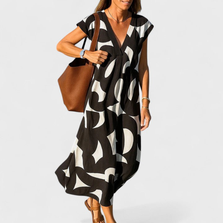 Valery | Women's Flowing V-Neck Dress