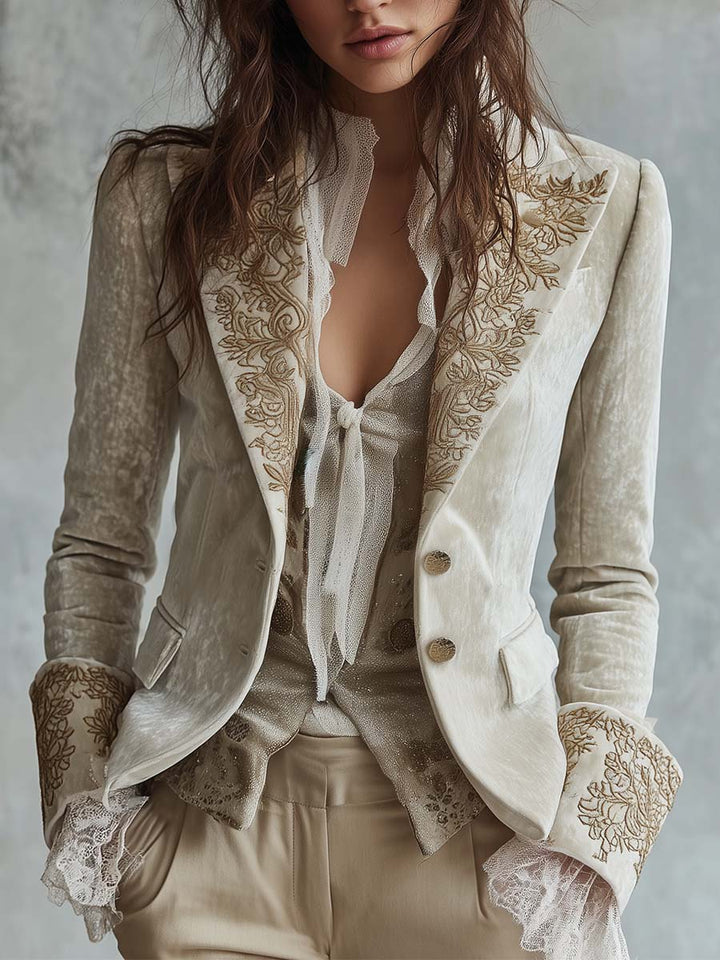 Sondra | Boho Artisan Lapel Blazer