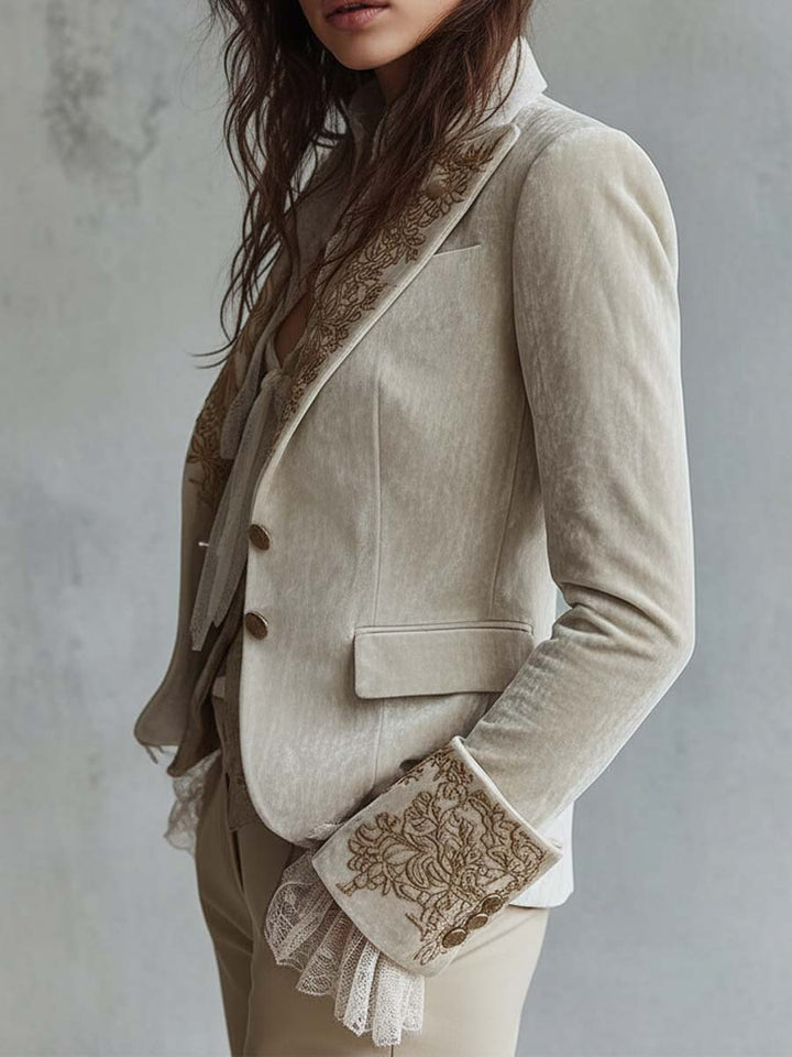 Sondra | Boho Artisan Lapel Blazer
