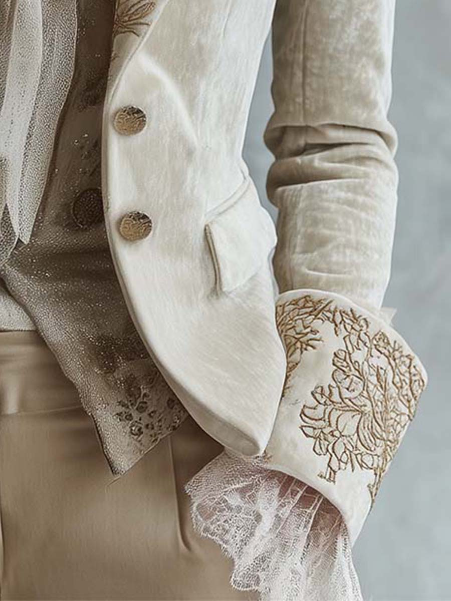 Sondra | Boho Artisan Lapel Blazer