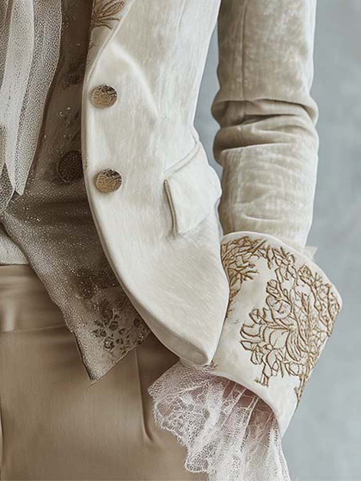 Sondra | Boho Artisan Lapel Blazer