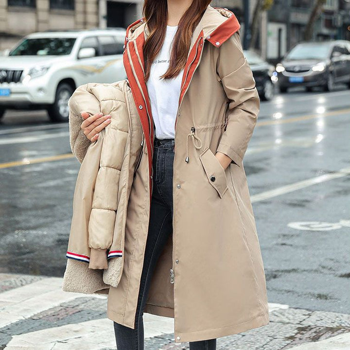 Fionna – Women's Winter Jacket with Hood and Soft Fur Collar