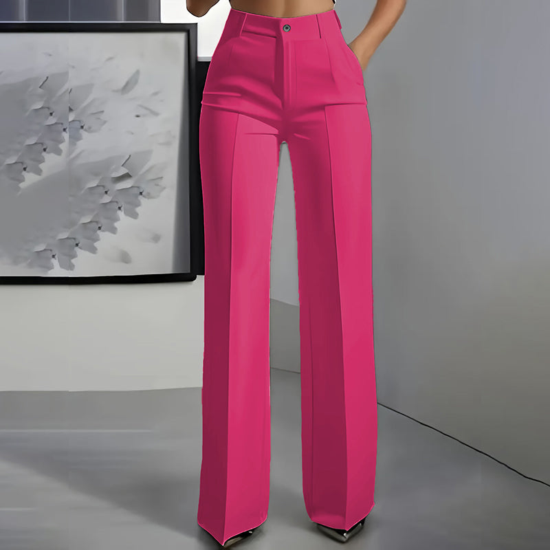 Elle - High-Waisted Tailored Pants