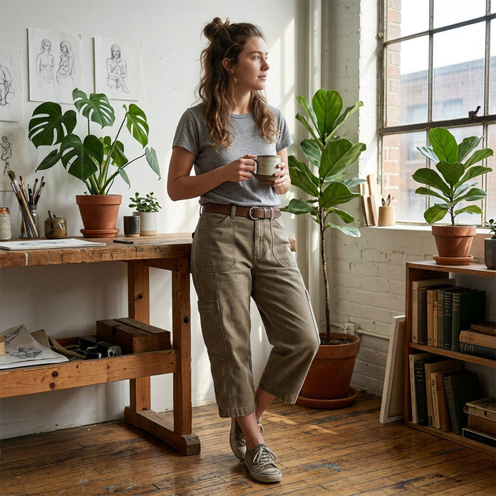 Rian - Casual Cargo Capri Pants