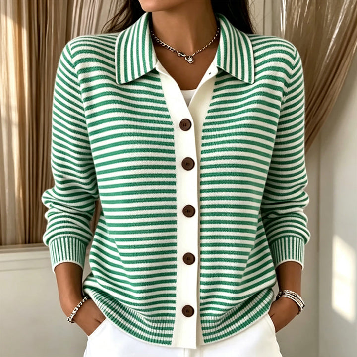 Striped Knit Cardigan