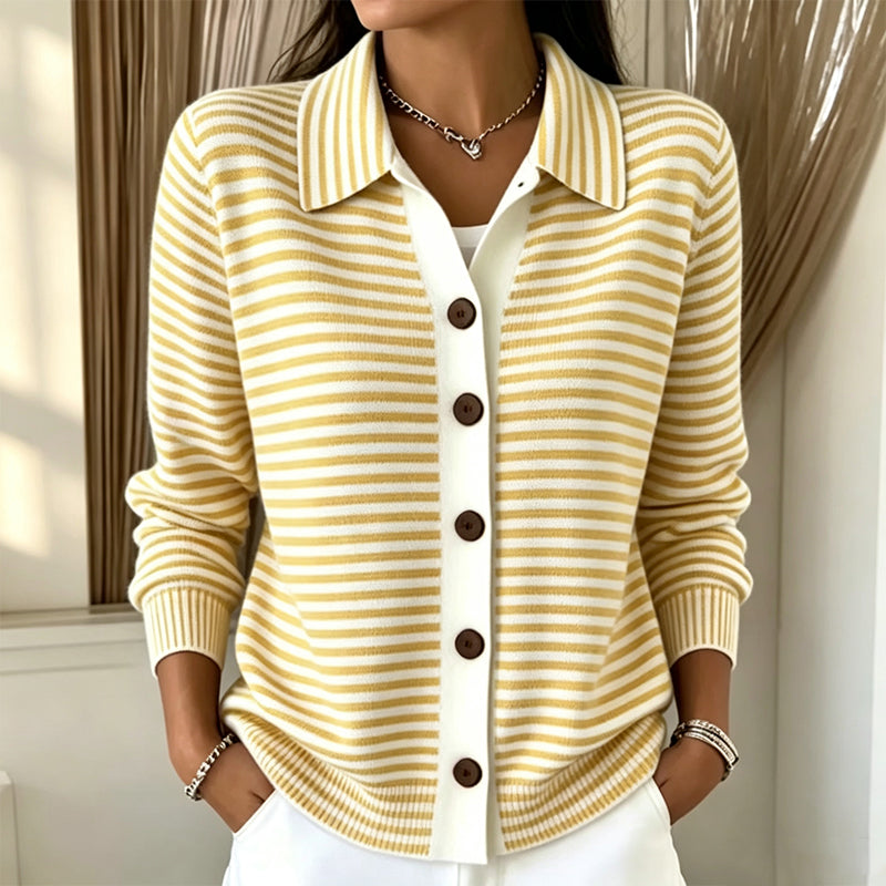 Striped Knit Cardigan