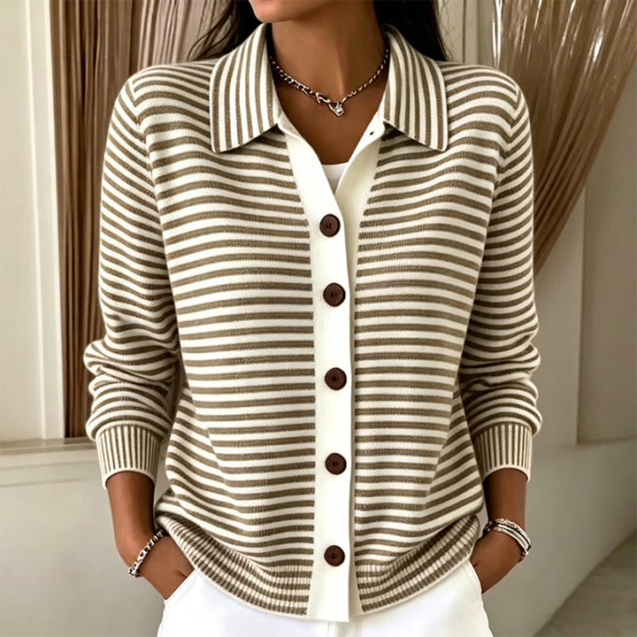 Striped Knit Cardigan