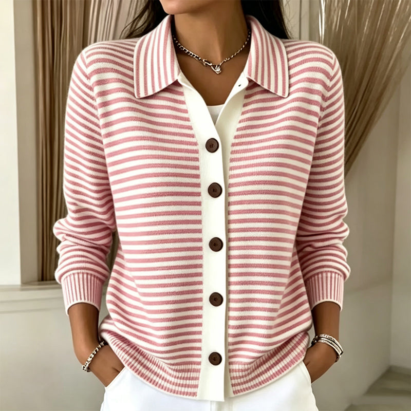 Striped Knit Cardigan