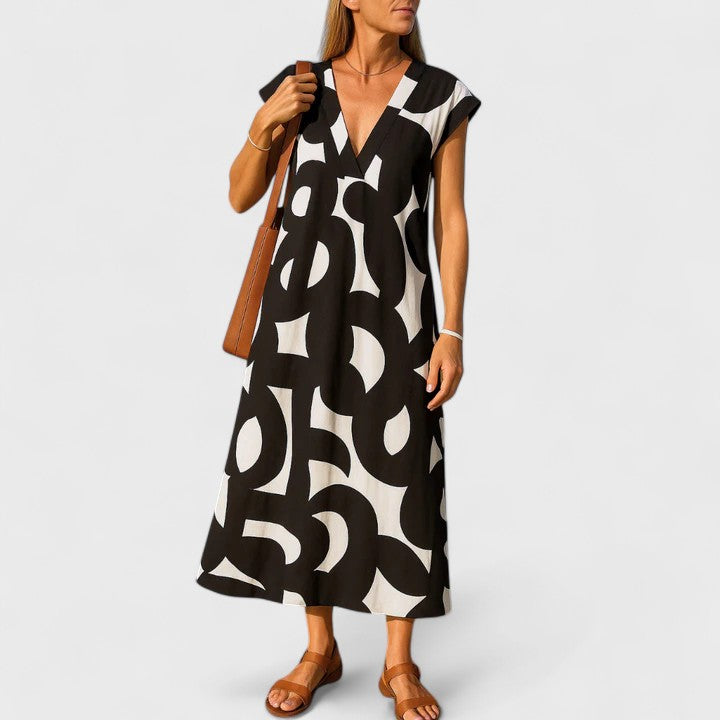 Valery | Women's Flowing V-Neck Dress