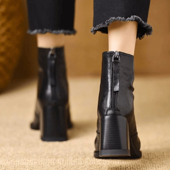 Kassandra - Luxury Mid Heel Boots